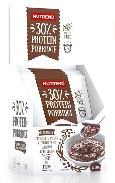 30% Protein Porridge - Nutrend 5 x 50 g Chocolate