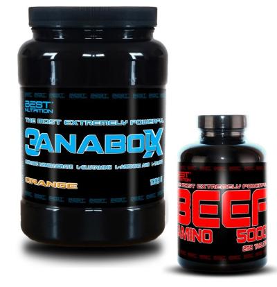 3AnabolX + BEEF Amino Zadarmo od Best Nutrition 1000 g + 250 tbl. Pomaranč