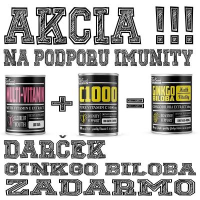 Akcia: Multi-Vitamin + C 1000 + Ginkgo Biloba Zadarmo - FitBoom 100 tbl. + 100 kaps. + 100 tbl.