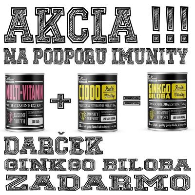 Akcia: Multi-Vitamin + C 1000 + Ginkgo Biloba Zadarmo - FitBoom 100 tbl. + 120 tbl. + 100 tbl.