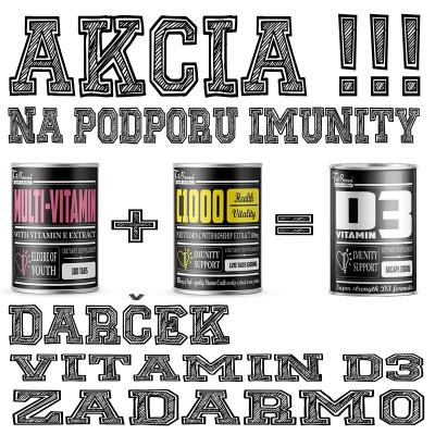 Akcia: Multi-Vitamin + C 1000 + Vitamín D3 Zadarmo - FitBoom 100 tbl. + 120 tbl. + 60 kaps.