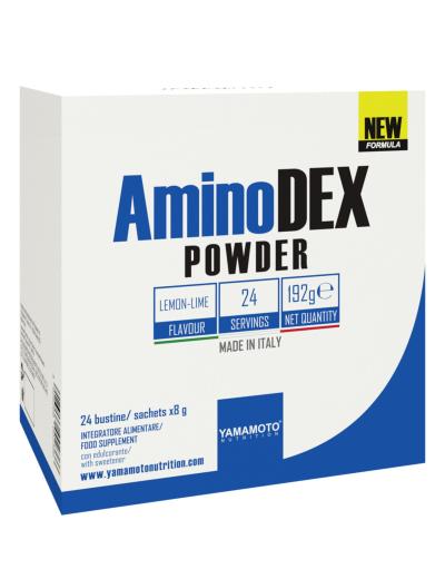 AminoDEX POWDER (aminokyseliny rastlinného pôvodu) - Yamamoto 24 bags x 8 g Mango Maracuja