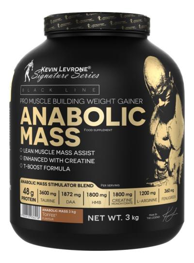 Anabolic Mass 3,0 kg - Kevin Levrone 3000 g Strawberry+Banana