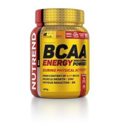 BCAA Energy Mega Strong Powder - Nutrend 20 x 12,5 g Orange