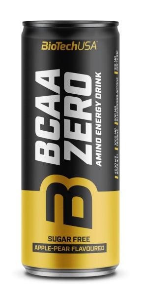 BCAA Zero plechovka - Biotech 330 ml. Apple+Pear