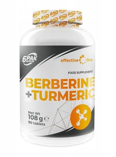 Berberine + Turmeric - 6PAK Nutrition 90 tbl.