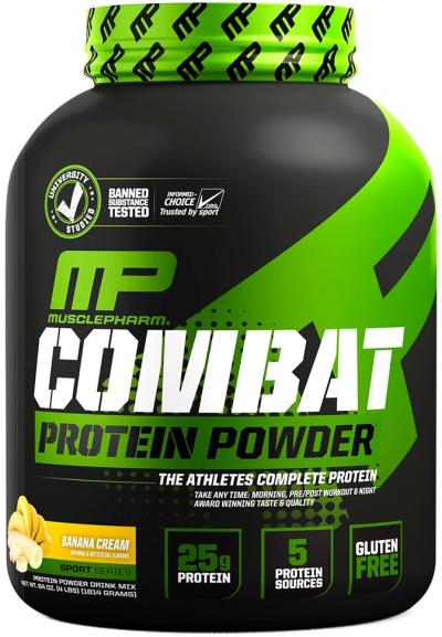 Combat Protein Powder - Muscle Pharm 1800 g Banana Cream