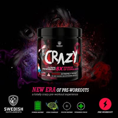 Crazy 8 - Swedish Supplements 260 g Blue Ice Rocket