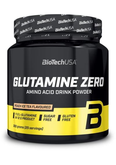 Glutamine Zero - Biotech USA 300 g Broskyňa+Ľadový čaj