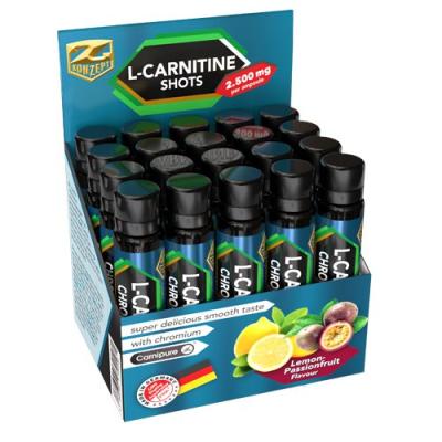 L-Carnitine Shots 2500 mg + Chromium od   20 x 25 ml. Lemon-Passionfruit