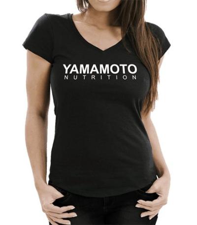 Lady T-Shirt V 145 OE - Yamamoto Active Wear Čierna XS