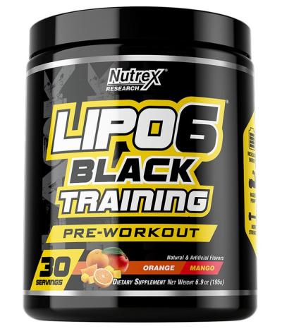 Lipo 6 Black Training - Nutrex 195 g Orange+Mango