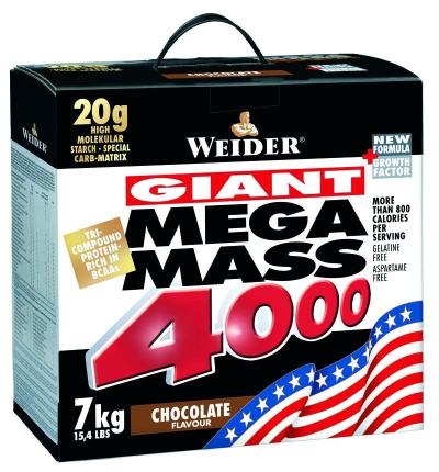 Mega Mass 4000 - Weider 3,0 kg Jahoda