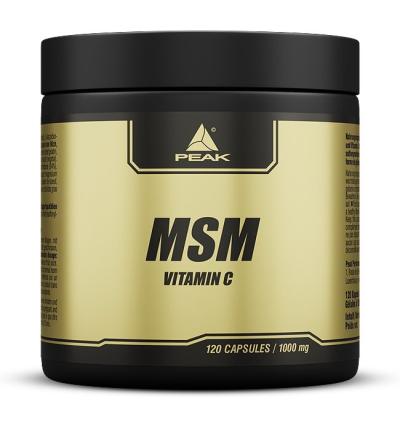 MSM + Vitamin C - Peak Performance 120 kaps.