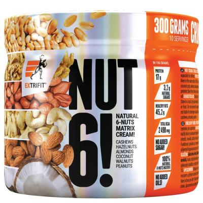 Nut 6! - Extrifit  300 g Dvojitá čokoláda