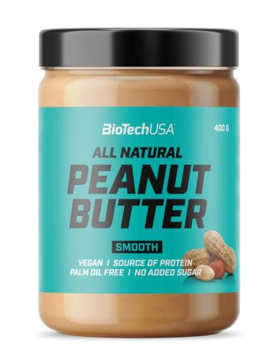 Peanut Butter All Natural - Biotech USA 400 g Smooth