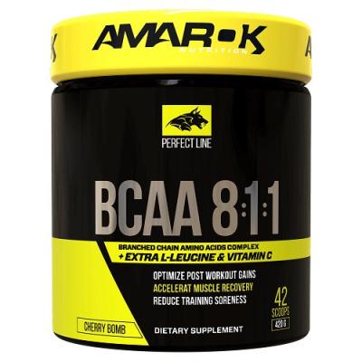 Perfect Line BCAA 8:1:1 - Amarok Nutrition  420 g Cherry Bomb