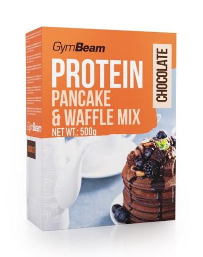 Protein Pancake + Waffle Mix - GymBeam 500 g Chocolate