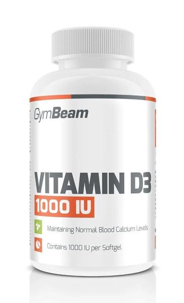 Vitamin D3 1 000 IU - GymBeam 60 kaps.