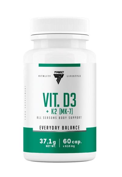 Vitamin D3 K2 (MK-7) - Trec Nutrition 60 kaps.