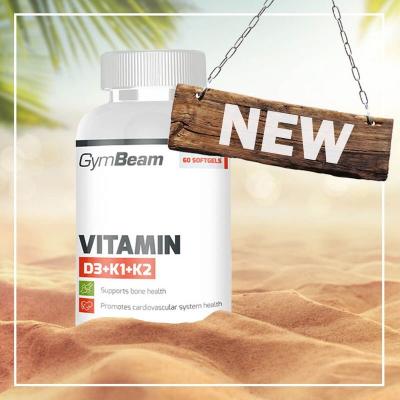 Vitamin D3+K1+K2 - GymBeam  120 kaps.