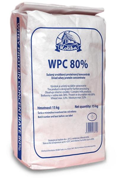 WPC Koncentrát 80% 15 kg -  15 000 g Znížený obsah laktózy Natural