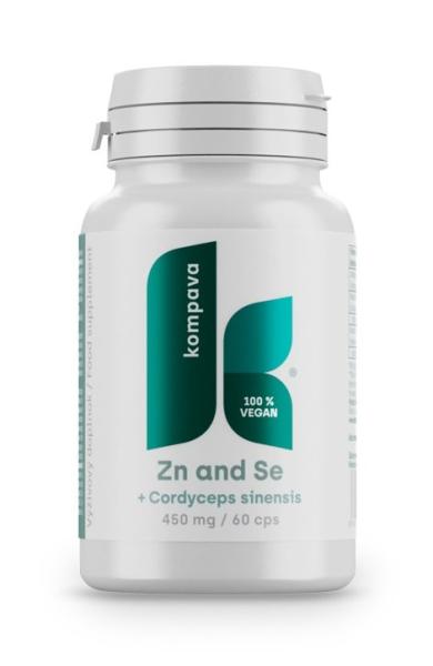 Zinc and Selenium + Cordyceps sinensis - Kompava 60 kaps.