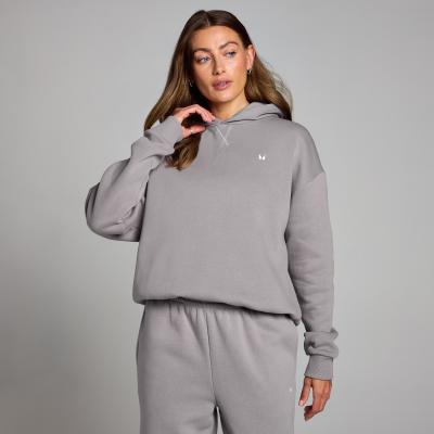 Dámska mikina MP Basics s kapucňou a nadrozmerným strihom – svetlohnedá - XL