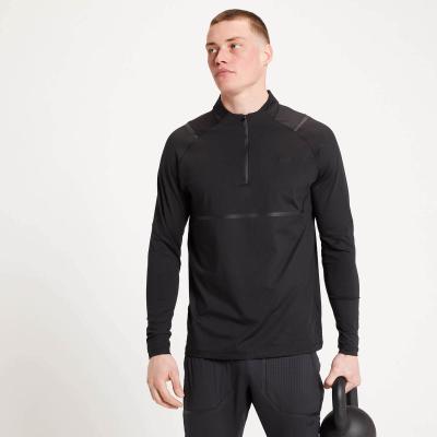 Limitovaná Edícia MP Pánske Tempo Tepláky, Tričko & ¼ Zips Balíček - Čierna - M - XXXL