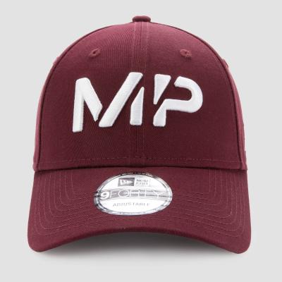 MP NEW ERA 9FORTY Baseball Cap - Washed Oxblood/White