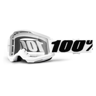 100% Strata 2 Everest bielo-čierna, číre plexi