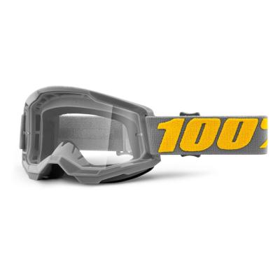 100% Strata 2 Izipizi šedo-žltá, číre plexi
