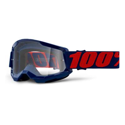 100% Strata 2 Masego tmavo modrá-červená, číre plexi