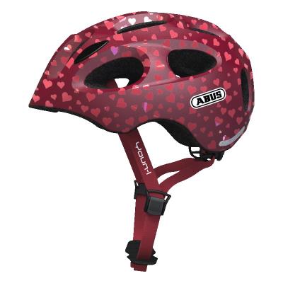 Abus Youn-I detská cyklo prilba Cherry heart - S (48-54)