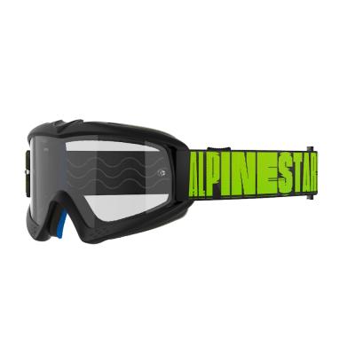 Alpinestars Vision Youth Hollow čierna antracit/žltá fluo, číre plexi