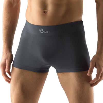 Bamboo PureLine Boxerky s kratší nohavičkou tmavo šedá - M/L