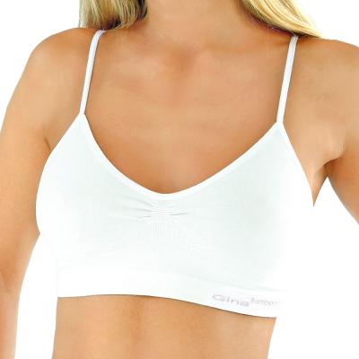 Bamboo PureLine top s úzkymi ramienkami biela - M/L