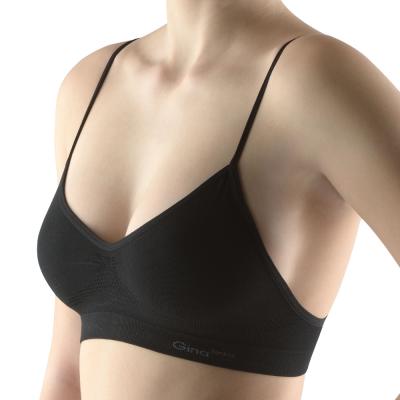 Bamboo PureLine top s úzkymi ramienkami čierna - M/L