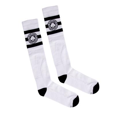 BLACK HEART Ace Of Spades Kneesocks biela - 10-11