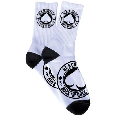 BLACK HEART Ace Of Spades Socks biela - 8-9