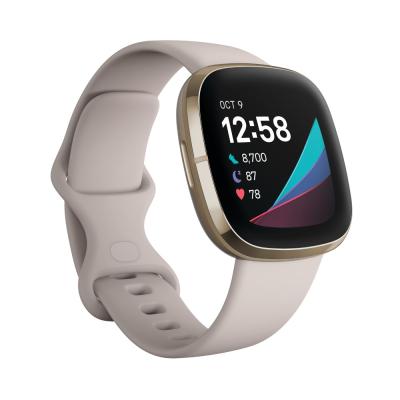 Fitbit Sense White/Soft Gold Stainless Steel