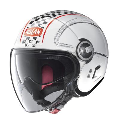 Nolan N21 Visor Getaway Metal White-Red - L (59-60)