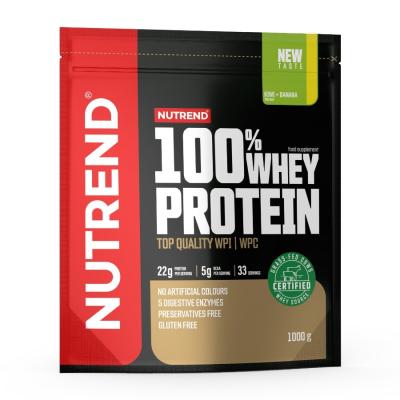 Nutrend 100% WHEY Protein 1000g čokoláda-lieskový orech