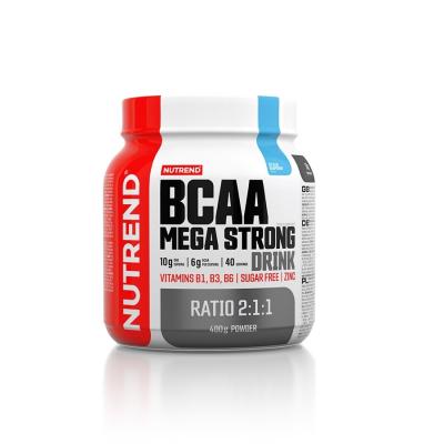 Nutrend BCAA Mega Strong Drink (2:1:1) 400g modrá malina