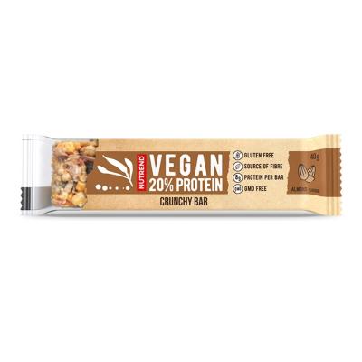 Nutrend Vegan Protein Crunchy Bar 40g mandle