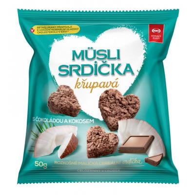 Semix Müsli srdíčka křupavá čokoláda - kokos