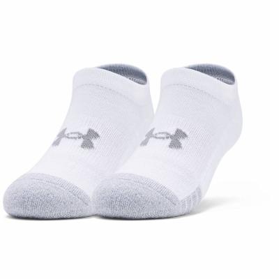 Under Armour Youth Heatgear NS 3 páry White - YM (25,5-31,5)