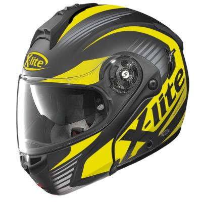 X-Lite X-1004 Nordhelle N-Com Flat Black-Yellow čierno-žltá - XS (53-54)